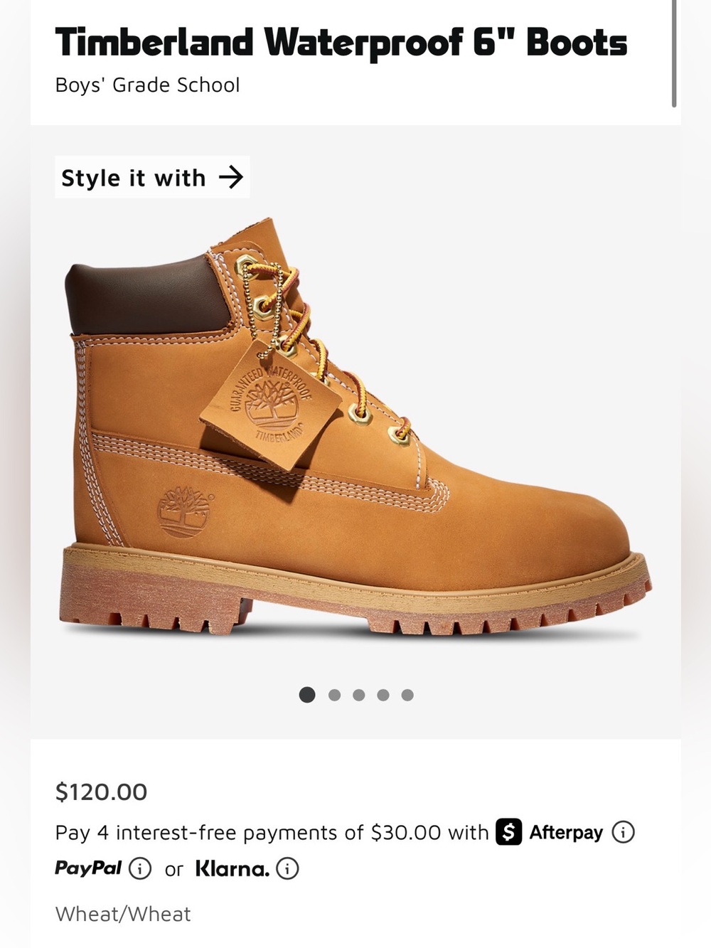 Timberland Leather Waterproof Boots
